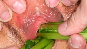 FOTO MEMEK PAKAI SAYUR MAYUR